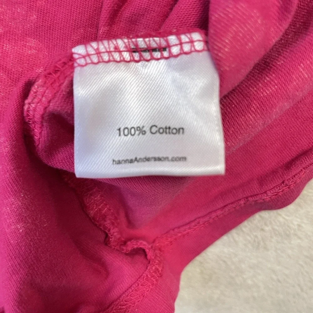 Hanna Andersson Kids Fuchsia Floral Halter Dress Size‎ 120